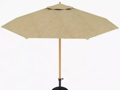 Patio Umbrella Low-poly 3D model