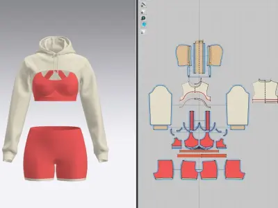 Ladies Outfit 3D model