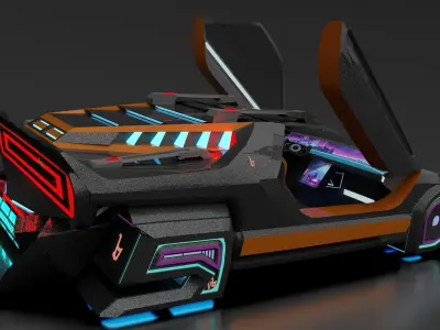 Alfa Romeo Carabo 1968-2045 Varlkiria Upgrade 3D model