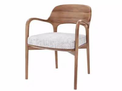 Wood chair 3D model purchase