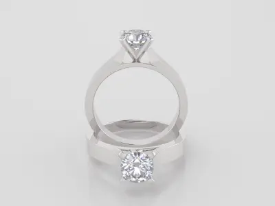 Round 0-75-CT Flat Profile Round Shank Width 2-4mm 3D print model