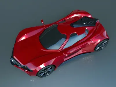 Axanos concept car 3D model