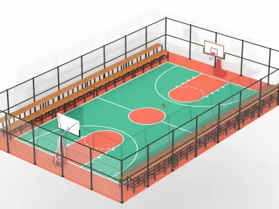 Basketball Court  3D model