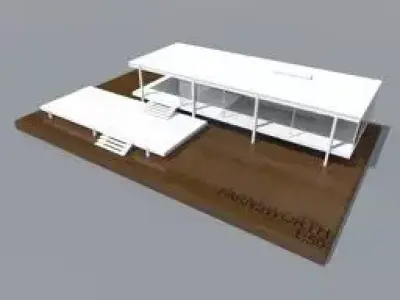 MODEL FARNSWORTH HOUSE Free 3D model