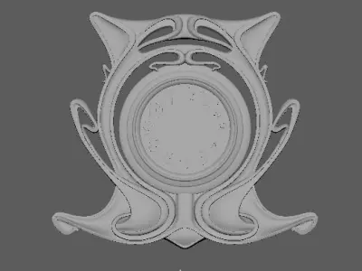 clock golden 3D model