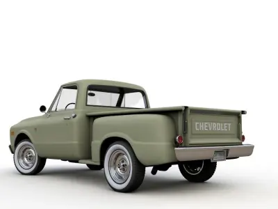 CHEVY C10 PICKUP STEPSIDE TRUCK 1968 3D model