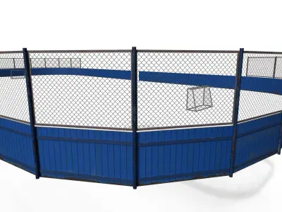 Street hockey arena 3D model