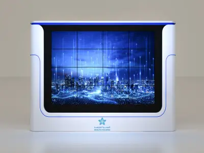 stage with full hall with event work  3D model