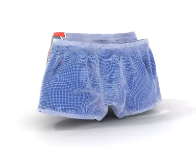 Vibrant Pattern Boxers model pack Low-poly 3D model