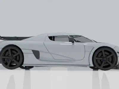 Koenigsegg Agera R  Low-poly 3D model