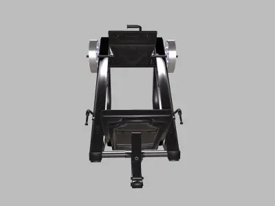 Leg press machine 3D model