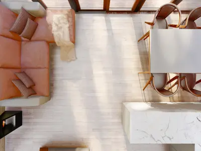 A-frame House Detail 3D model 3D model