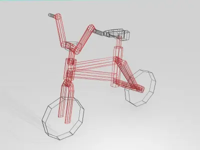 Bike Low Poly bicycle Free low-poly 3D model