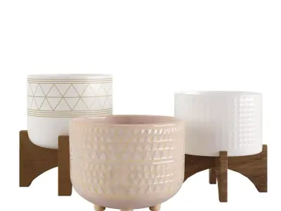 Vases set 3D model