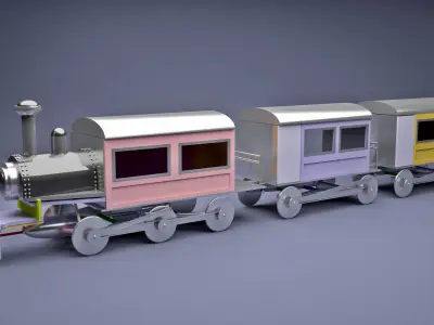 Toy Train 3D model