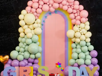 Happy Girls Day Set 02 3D model