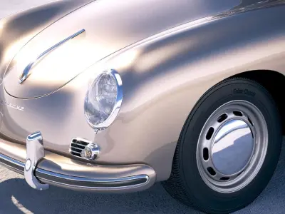 Porsche 356a Coupe 1955 3D model