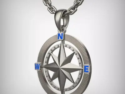 pedant Wind Rose 3D print model