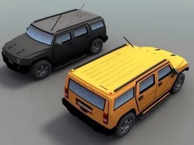 4x4 SUV Generic Low-poly 3D model