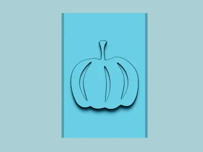 Stamp 33 - Pumpkin Simple - Fondant Decoration Maker Toy 3D print model