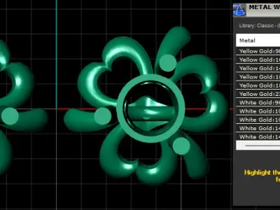 MODERN FASHION EARRING 3D PRINTABLE MODEL  3D print model