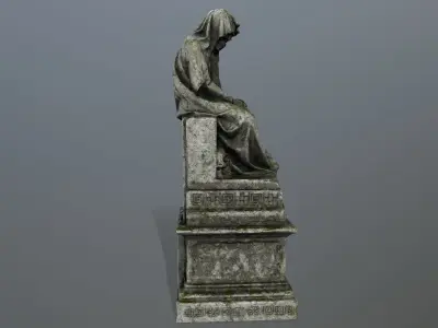 statue 1 Low-poly 3D model