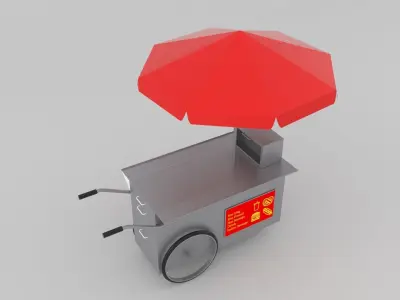 Food Cart 3D model