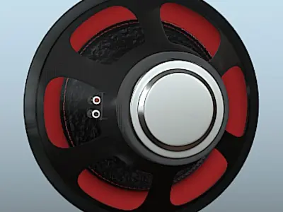 Alphasonik HSW210 Hyper Series 10in Speaker - High Poly Free 3D model