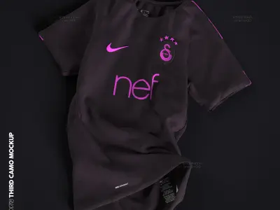 NIKE 2017-18 THIRD AUTHENTIC CAMO MOCKUP for FREE Free 3D model