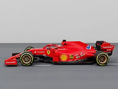 Ferrari SF21  Symphony of Speed and Aerodynamics 3D model