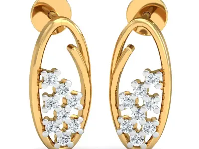 Solitaire Women Earring  3D print model