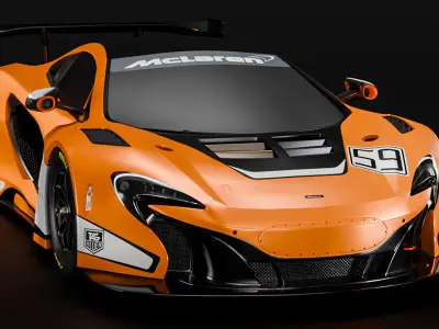 McLaren 650S GT3  3D model