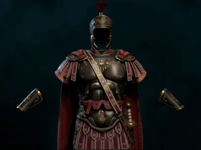 Roman Armor Update Low-poly 3D model Low-poly 3D model