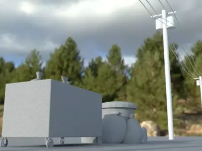 street props Free 3D model