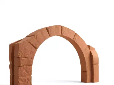 Rustic Brick Arch model pack Low-poly 3D model