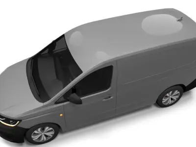 VW CADDY MAXI 2021 Low-poly 3D model
