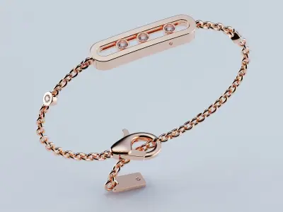 Bracelet Messika Move 3D print model