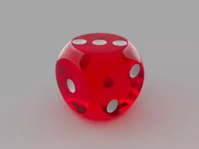 Dice 3D model 3D model