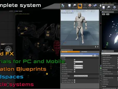 Hoverbike System Low-poly 3D model