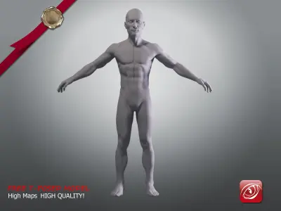 Man A Testing model - Marvelous Designer Posed Pack Low-poly 3D model