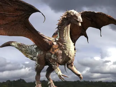 Ancient Jurassic Dragon 2 3D model