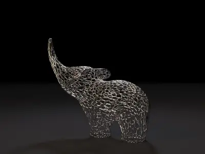 Elephant Figurine 3D print model