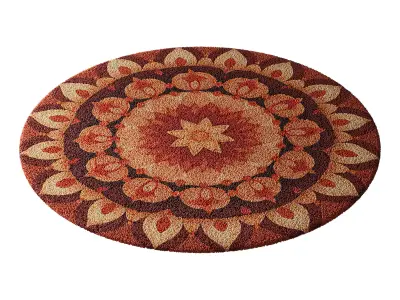 round carpet 11 3D model