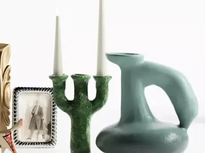 Vintage Decorative Set-H64 3D model