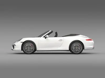 Porsche 911 Carerra Cabrio 2013 3D model