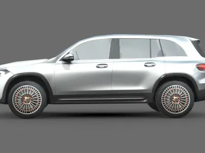 Mercedes-Benz EQB Low-poly 3D model