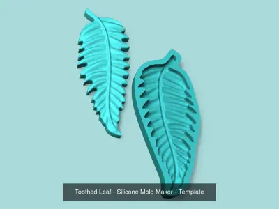 09 Tropical Leaf Collection - Silicone Mold Maker - Template