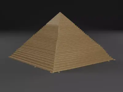 Low Poly Pyramid Low-poly 3D model
