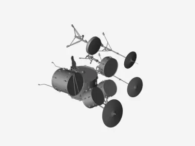 Drums Pearl Exporter Free 3D model