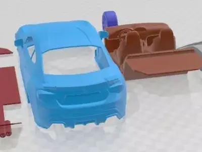 Toyota GT86 TRD 2014 Printable Car 3D print model
